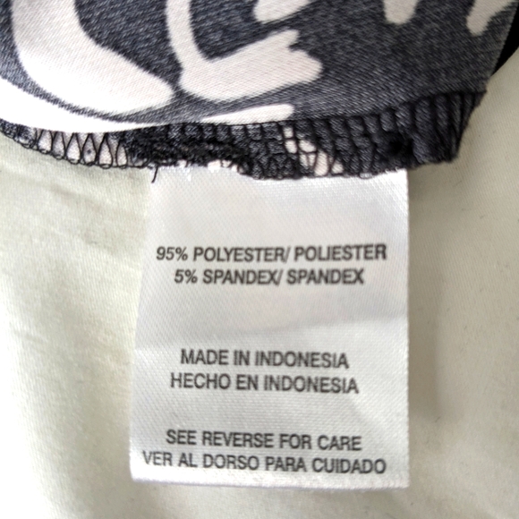 Chetta B short sleeve scoop neck summer dress womens Size 8 Black White Floral - Picture 11 of 12